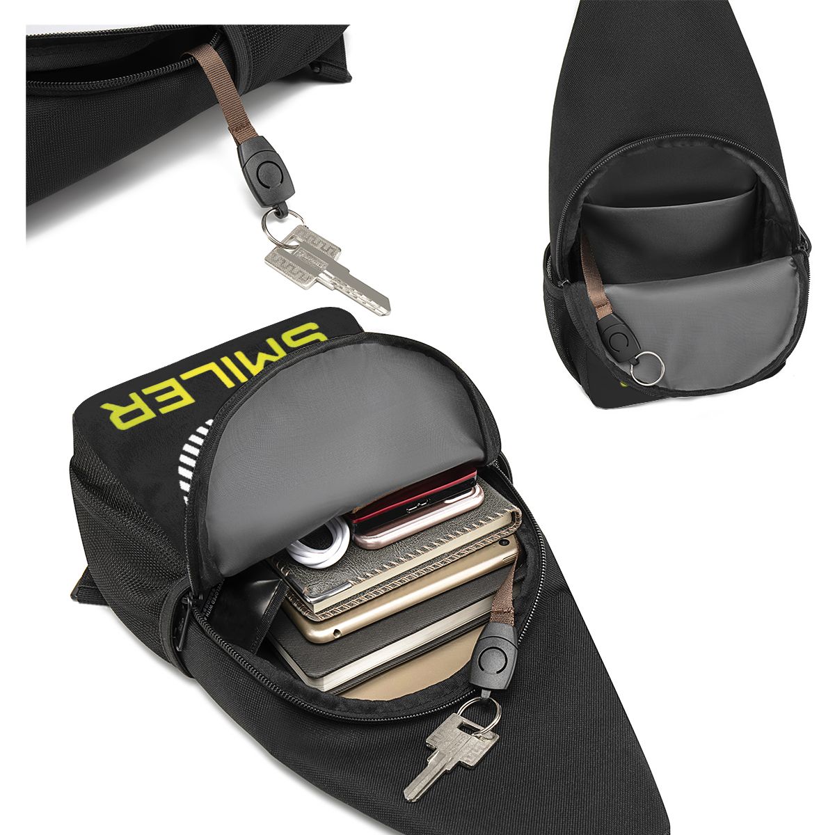 The Smiler Alton Towers Merch  - Sling Backpack Shoulder recensie en prijs