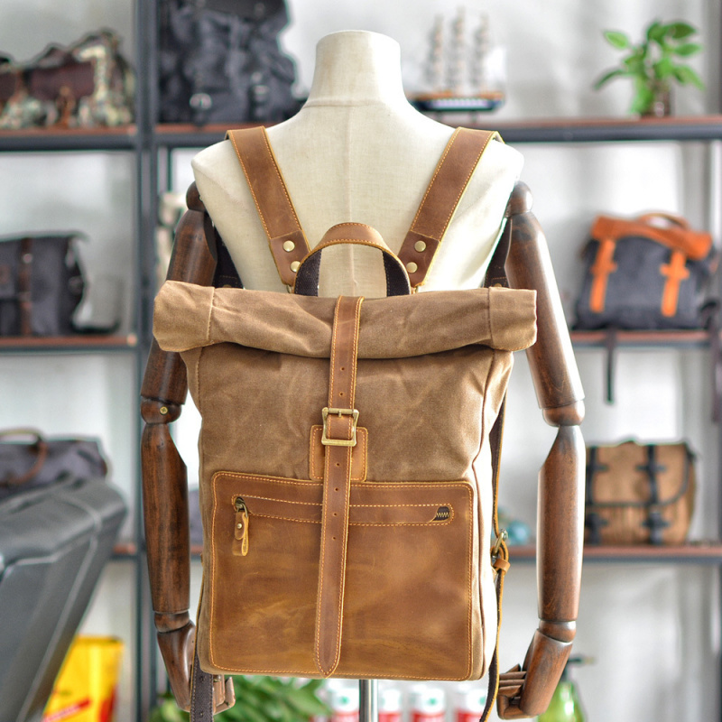 Nieuwe, eenvoudige en retro ru - Canvas Backpack Casual recensie en prijs