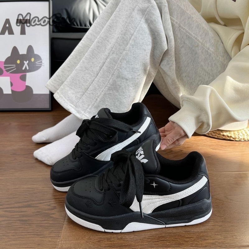 Zwart-witte leren skateboardsc - Vans Shoes Old Skool recensie en prijs