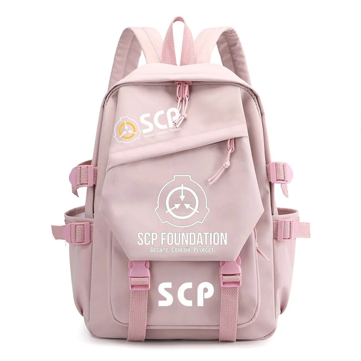 Zwart Blauw Groen Wit Roze, SC - School Backpack Teen recensie en prijs